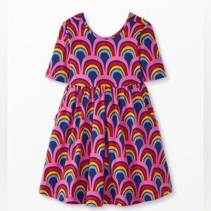 COPY - Hanna Andersson Elbow Print Skater Dress